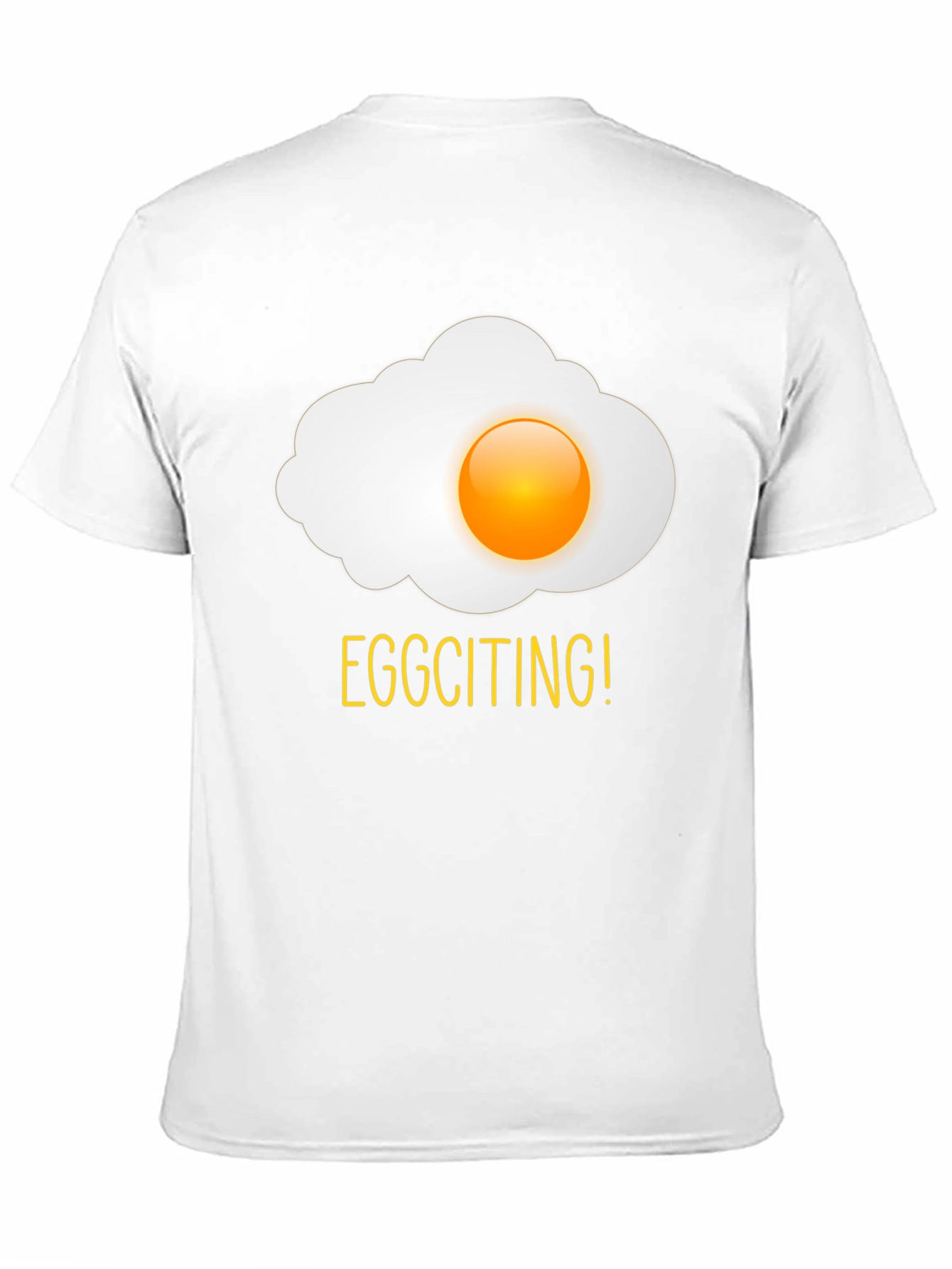 Eggciting! Novelty Egg Graphic Print T-Shirt