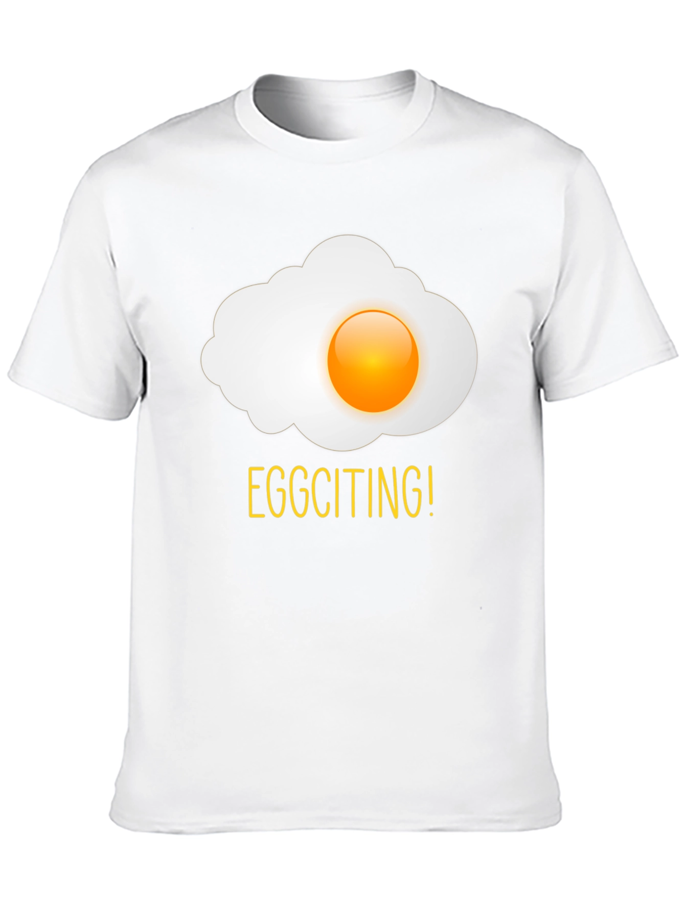 Eggciting! Novelty Egg Graphic Print T-Shirt