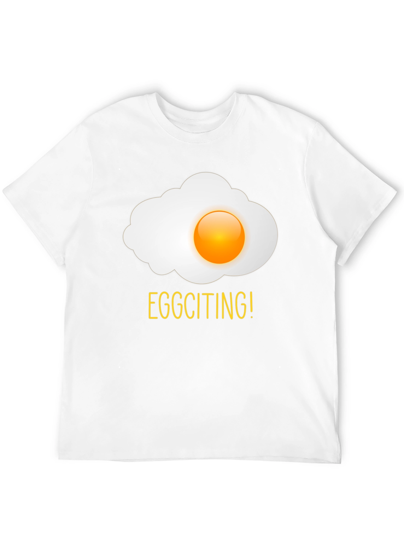 Eggciting! Novelty Egg Graphic Print T-Shirt