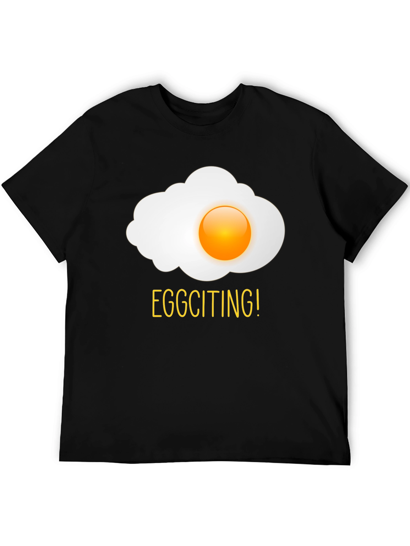 Eggciting! Novelty Egg Graphic Print T-Shirt