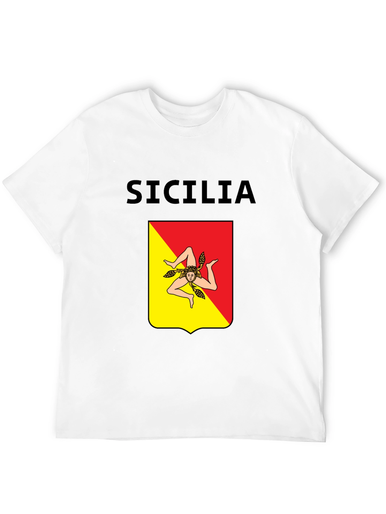 Sicilia T-Shirt: Sicilian Flag Design