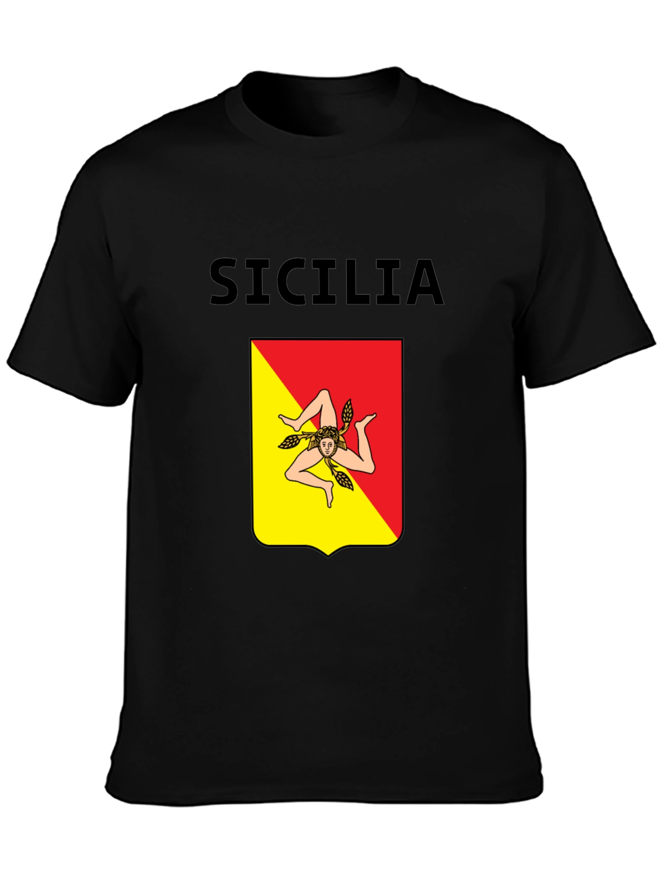 Sicilia T-Shirt: Sicilian Flag Design