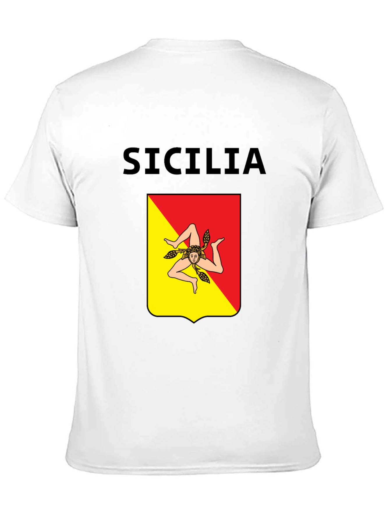 Sicilia T-Shirt: Sicilian Flag Design
