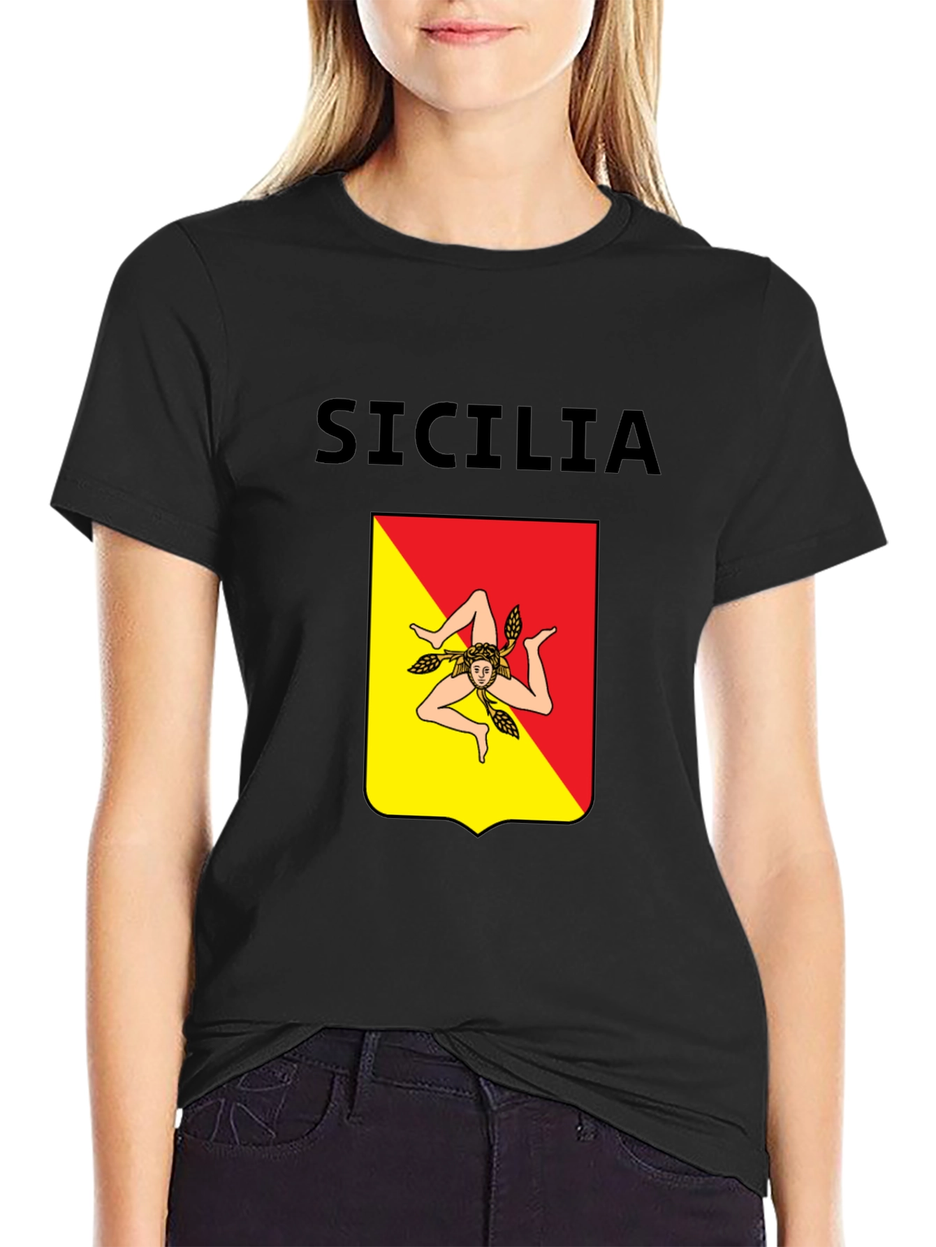 Sicilia T-Shirt: Sicilian Flag Design