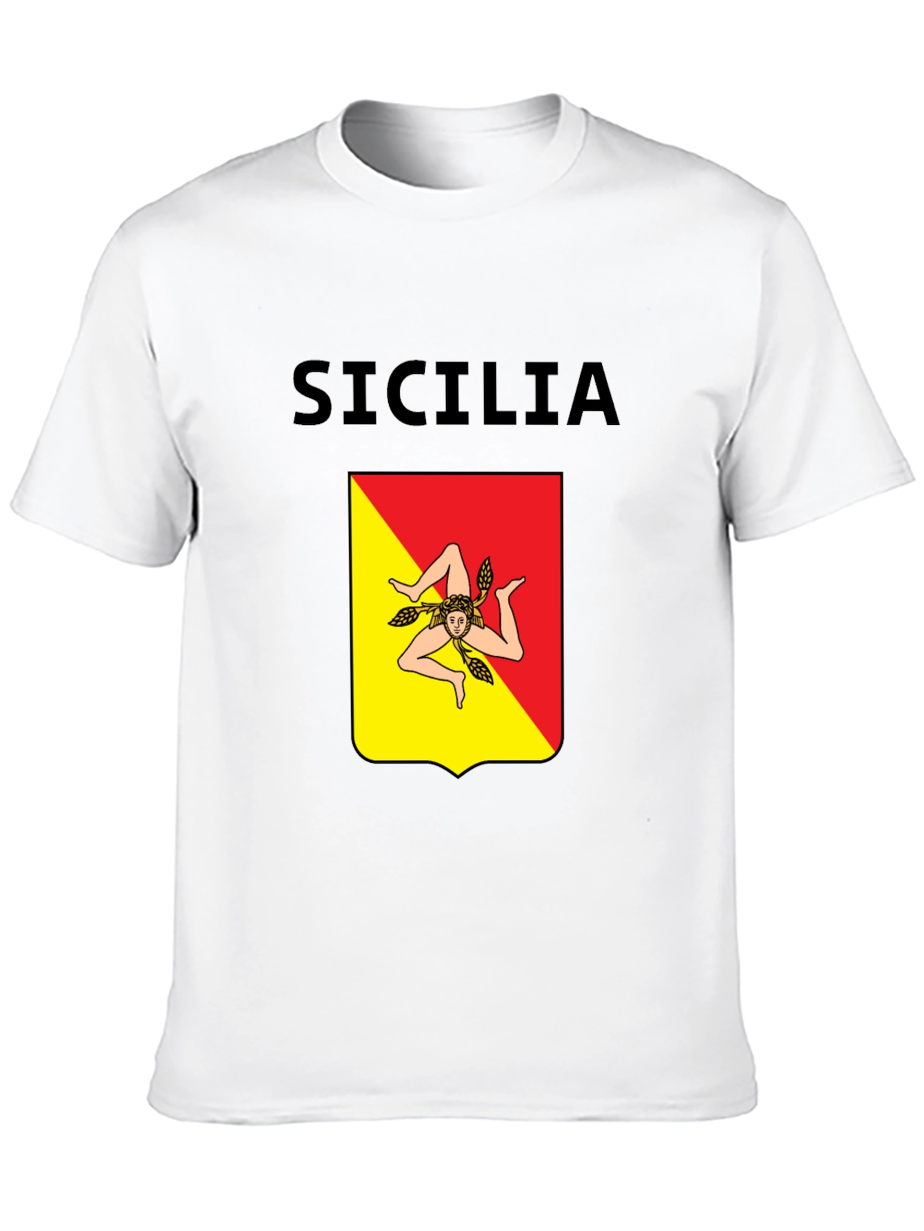 Sicilia T-Shirt: Sicilian Flag Design