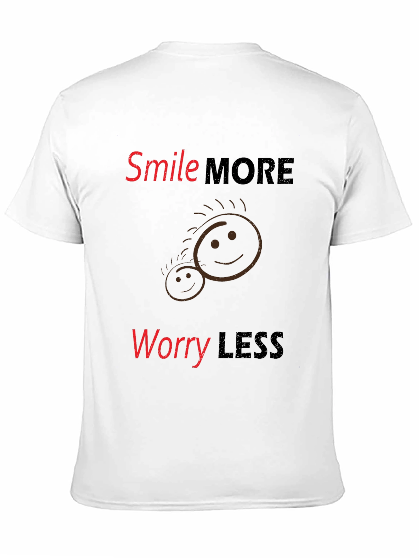 Smile More Worry Less Graphic Tee