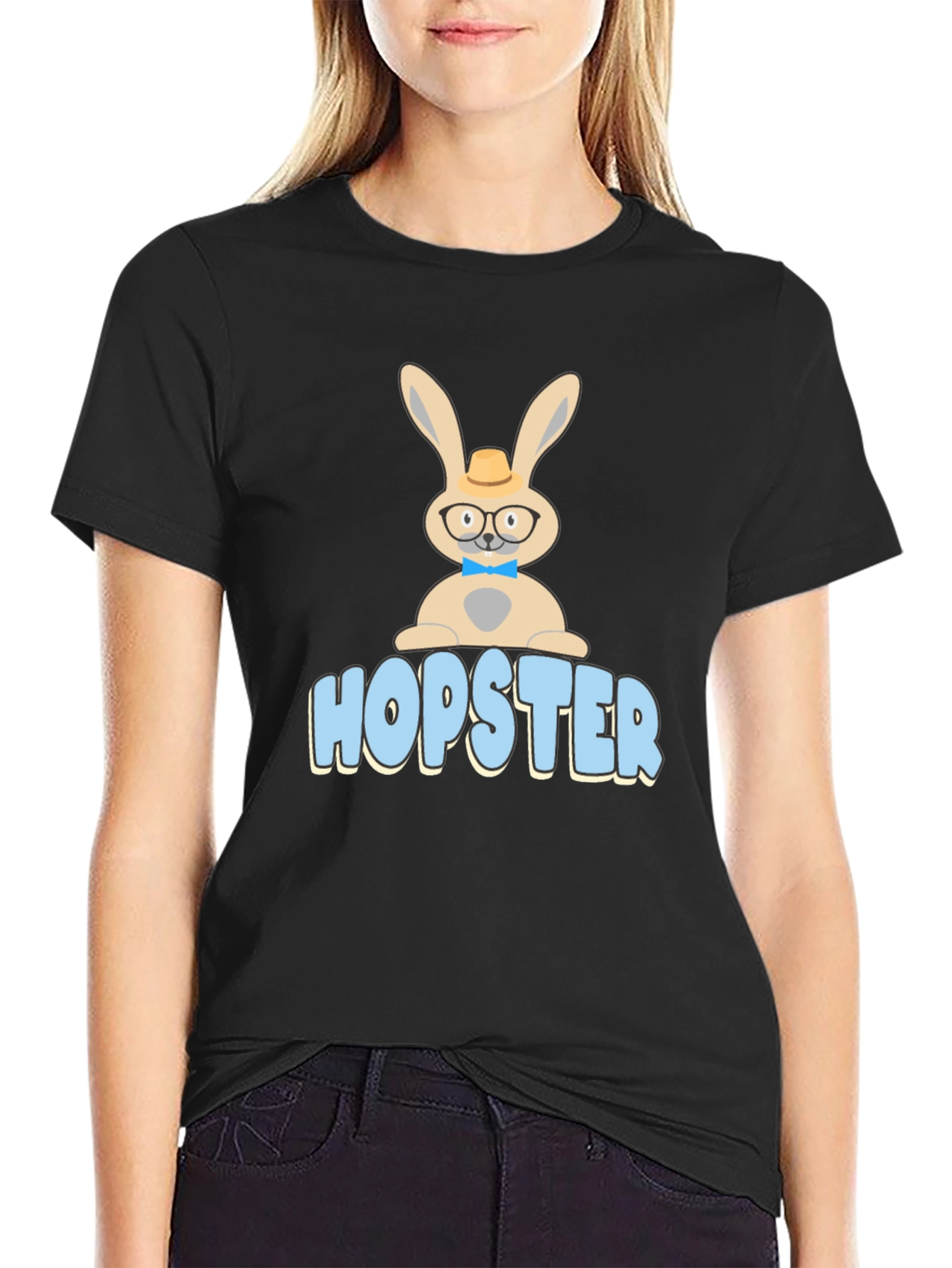 Hopster Bunny T-Shirt - Funny Easter Tee