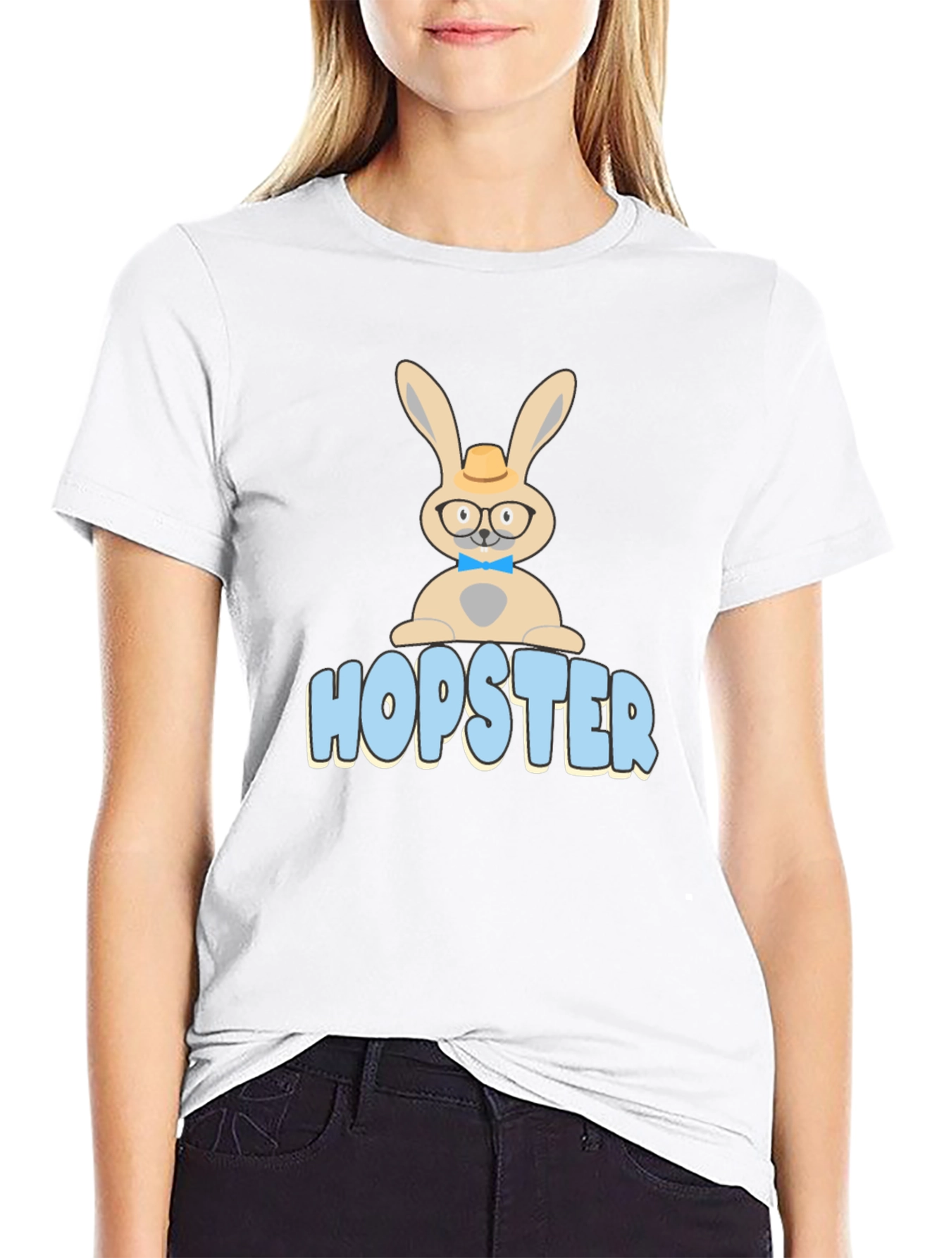 Hopster Bunny T-Shirt - Funny Easter Tee