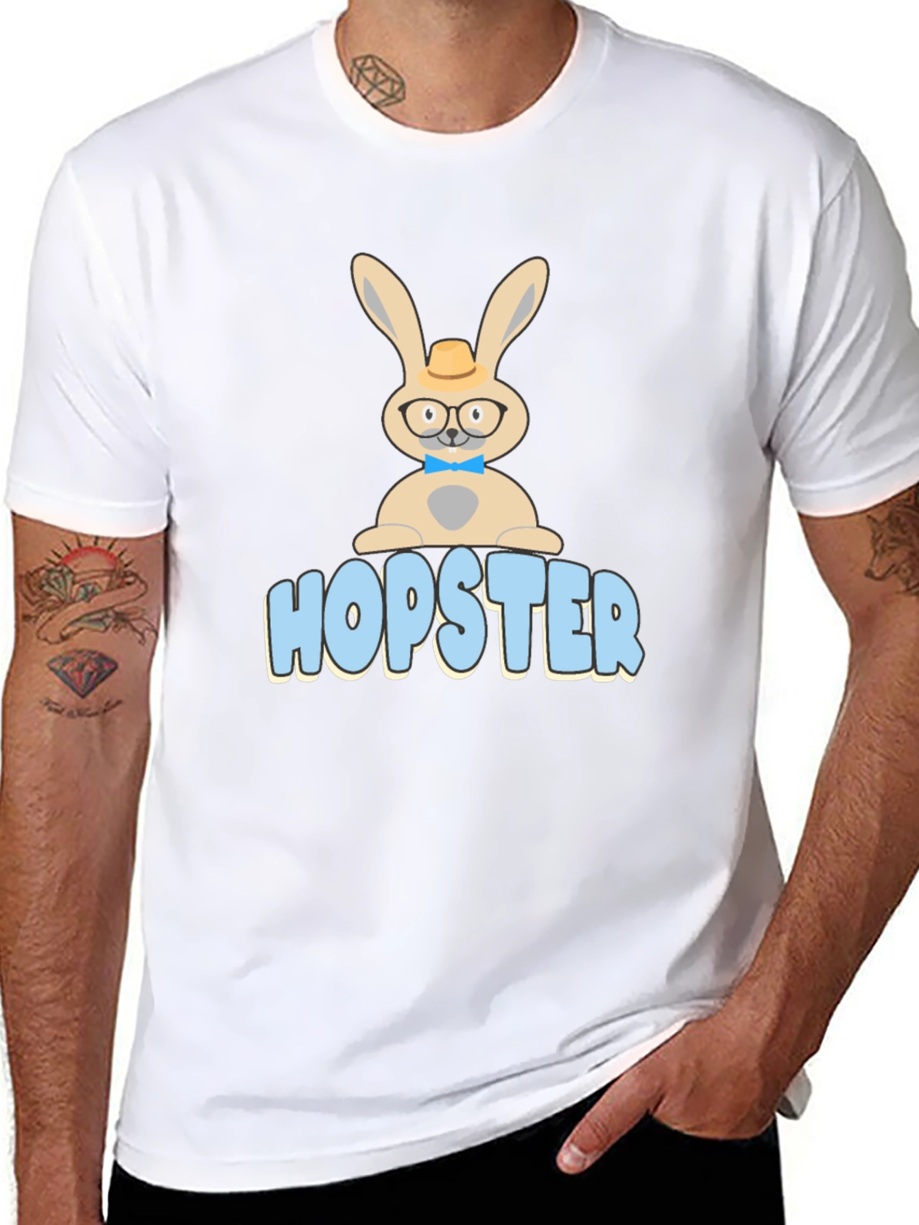 Hopster Bunny T-Shirt - Funny Easter Tee