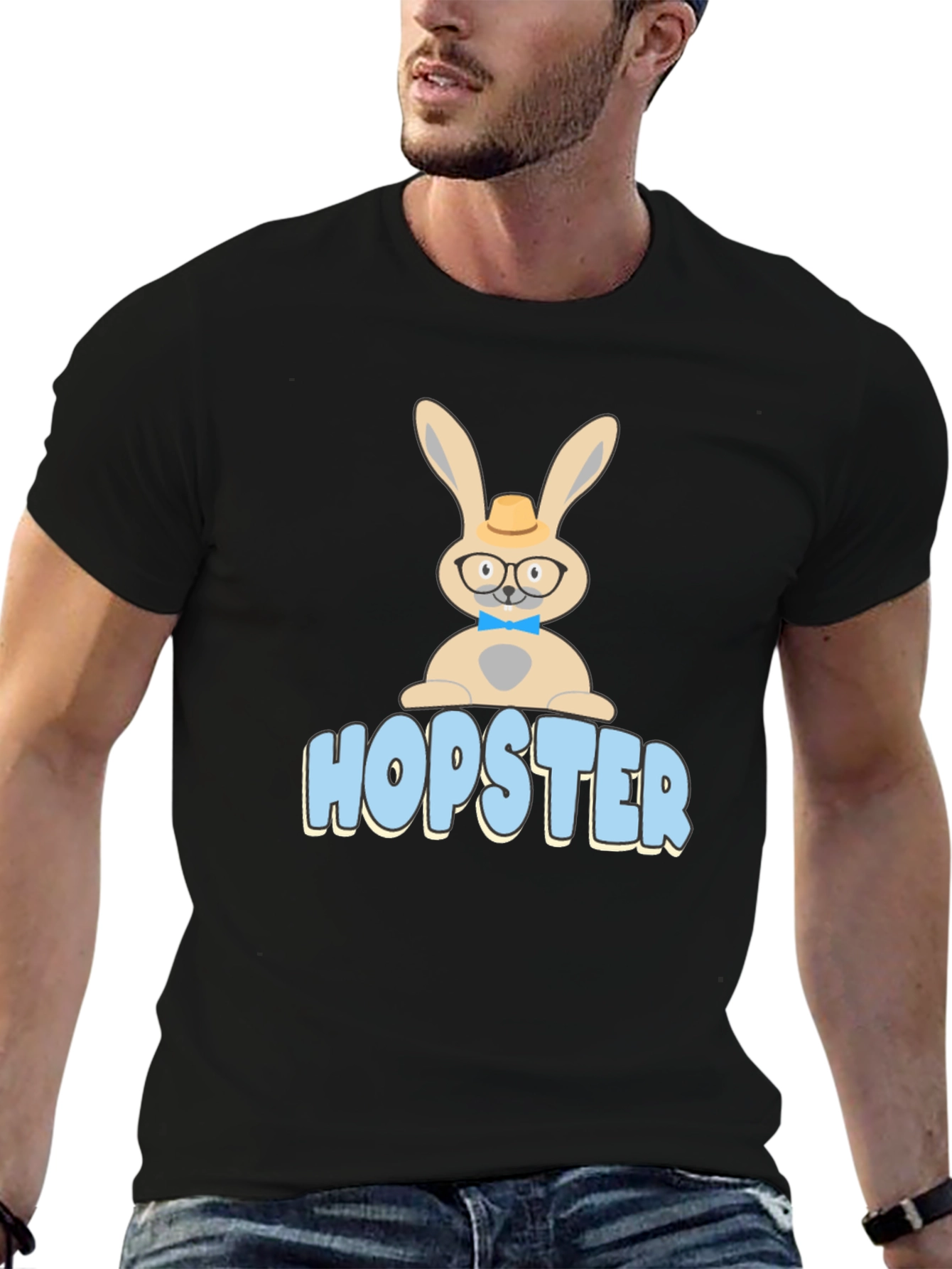 Hopster Bunny T-Shirt - Funny Easter Tee