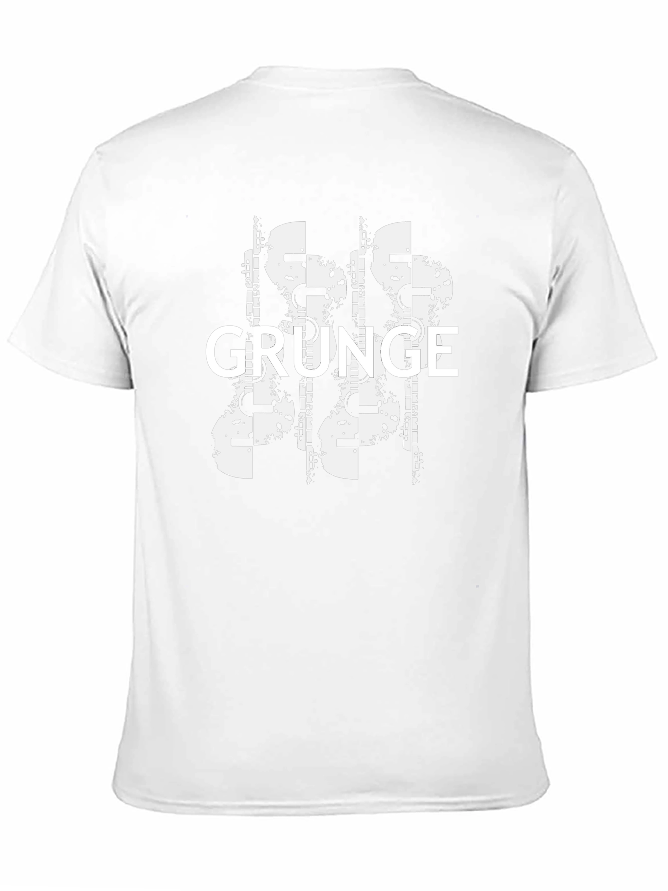 Grunge Graphic Print Black T-Shirt