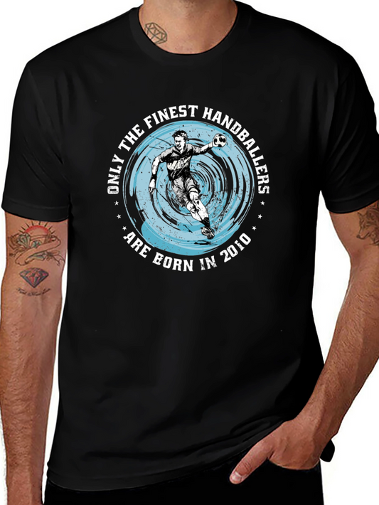 Finest Handballers Born 2010 Black T-Shirt