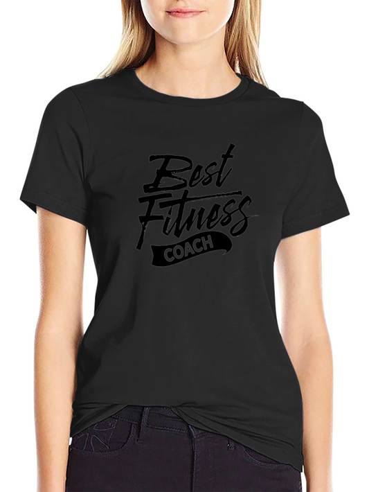 Best Fitness Coach Black T-Shirt