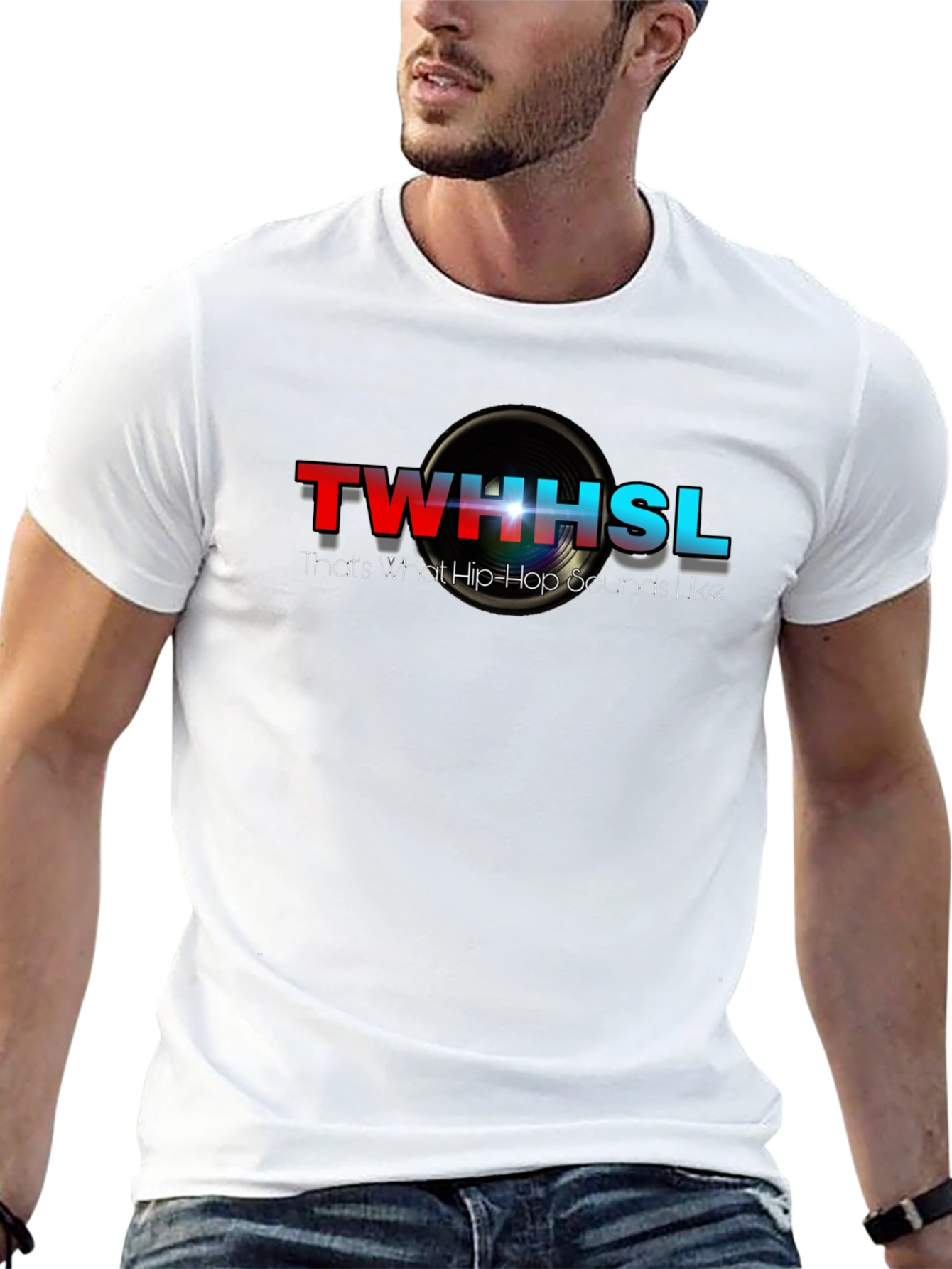 TWHHSL Hip-Hop Sounds Black Graphic Tee