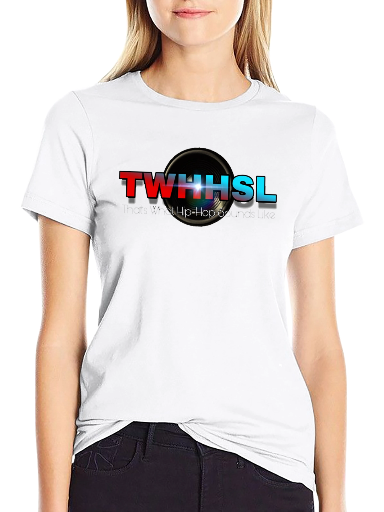 TWHHSL Hip-Hop Sounds Black Graphic Tee