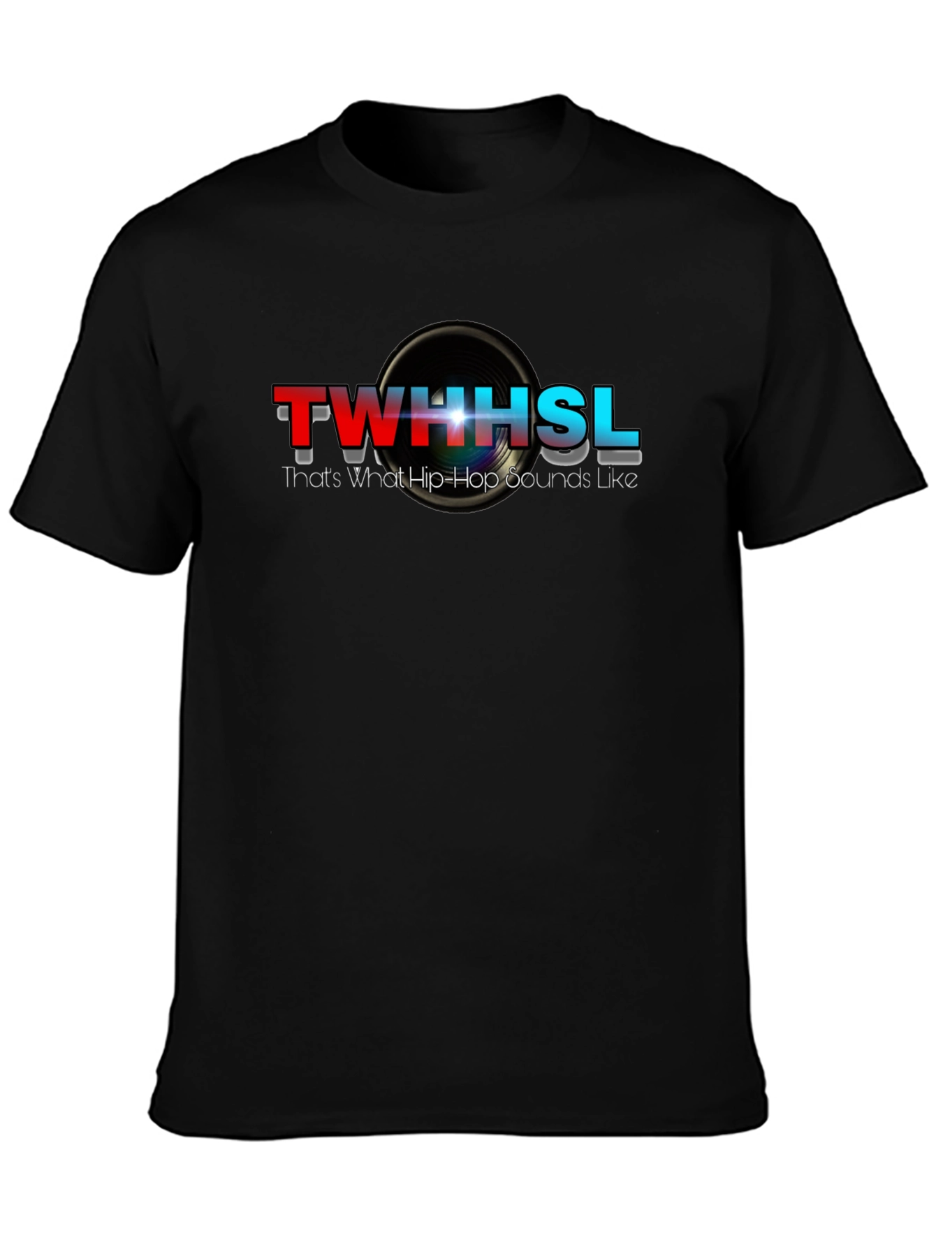 TWHHSL Hip-Hop Sounds Black Graphic Tee