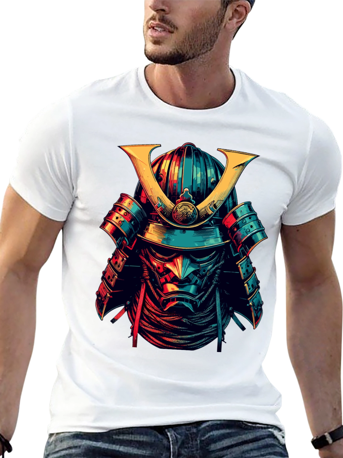 Samurai Graphic T-Shirt - Warrior Design