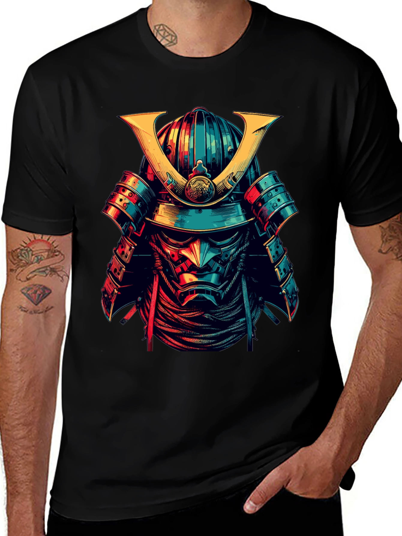 Samurai Graphic T-Shirt - Warrior Design