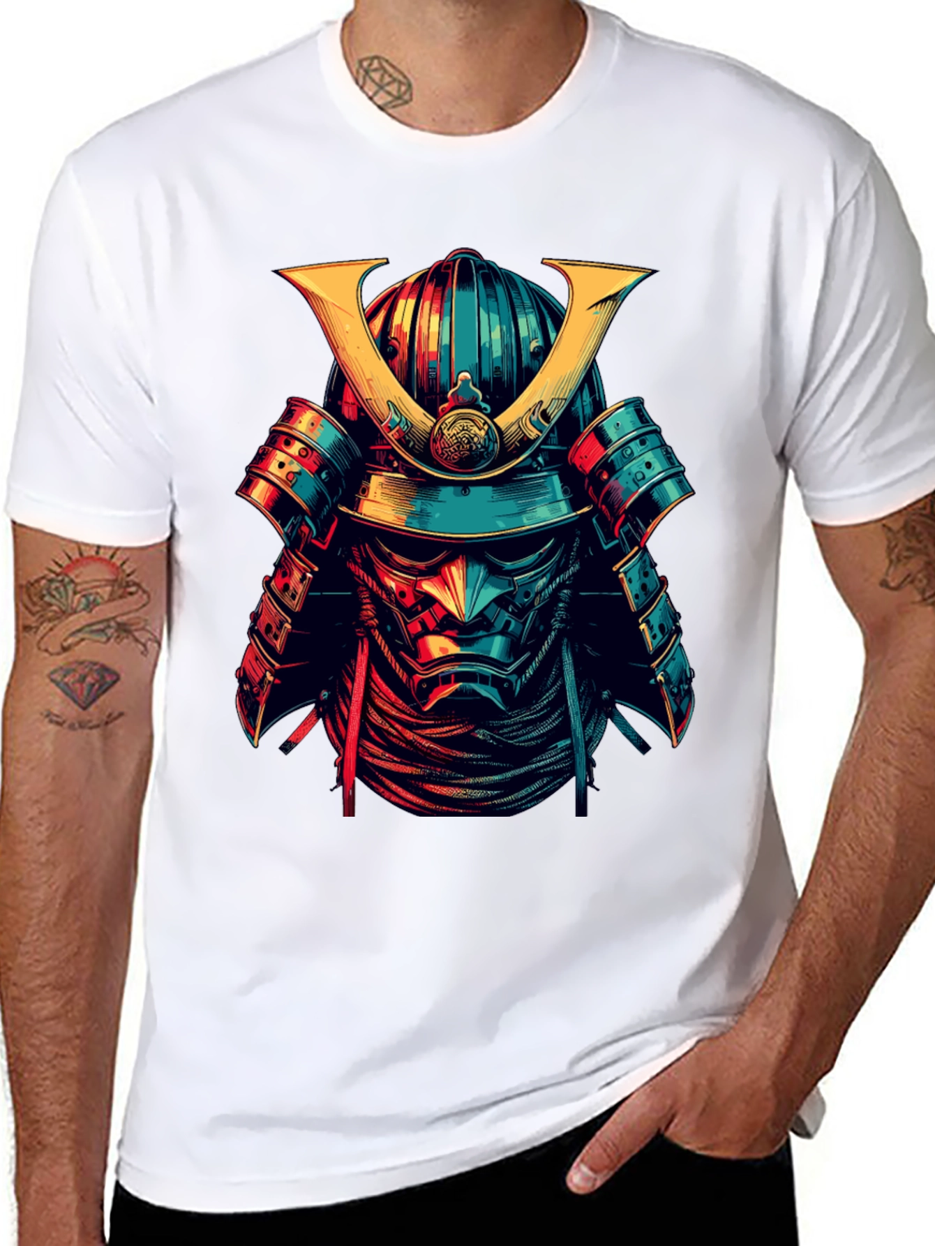 Samurai Graphic T-Shirt - Warrior Design
