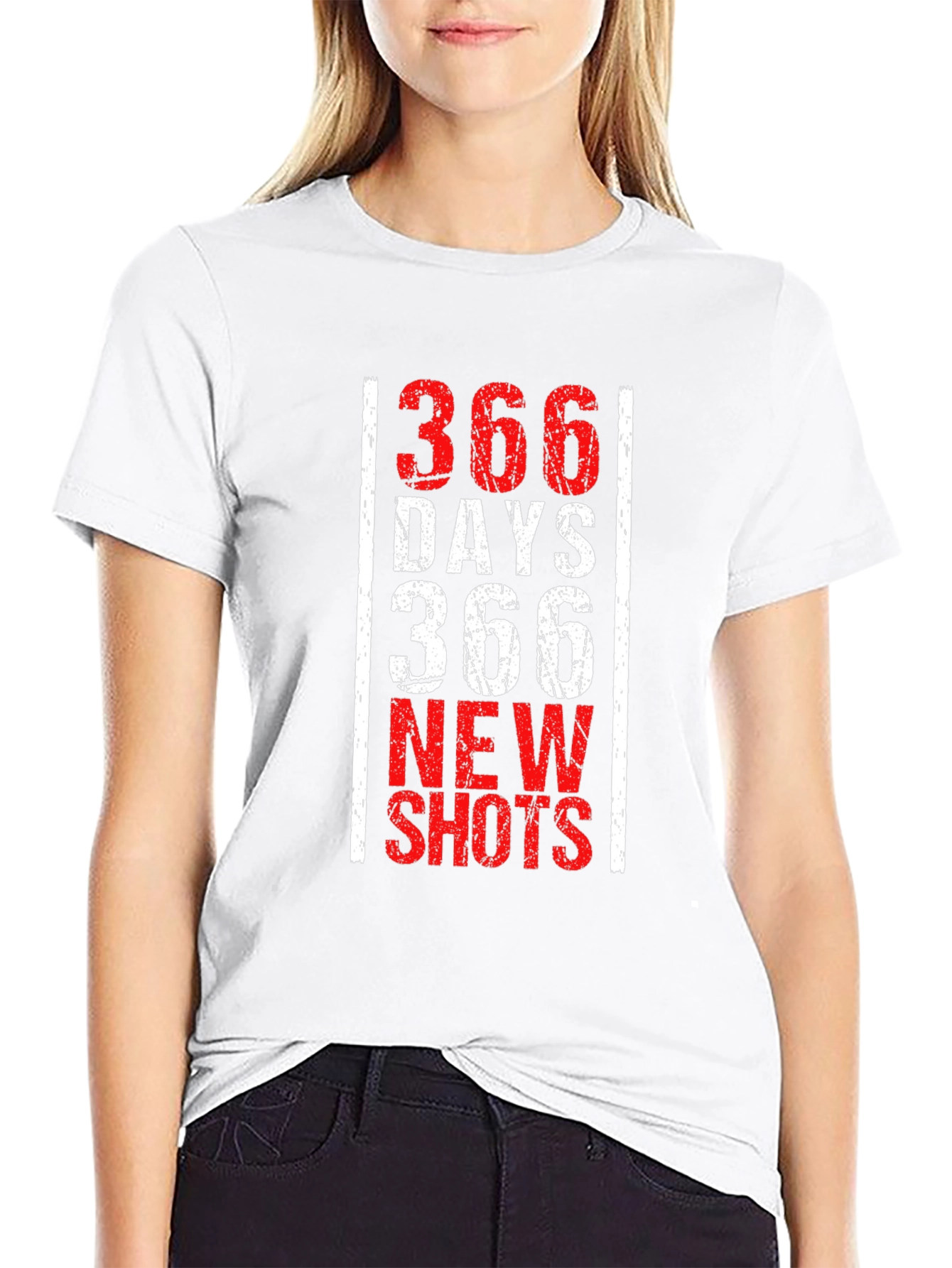 366 Days New Shots Black Graphic Tee