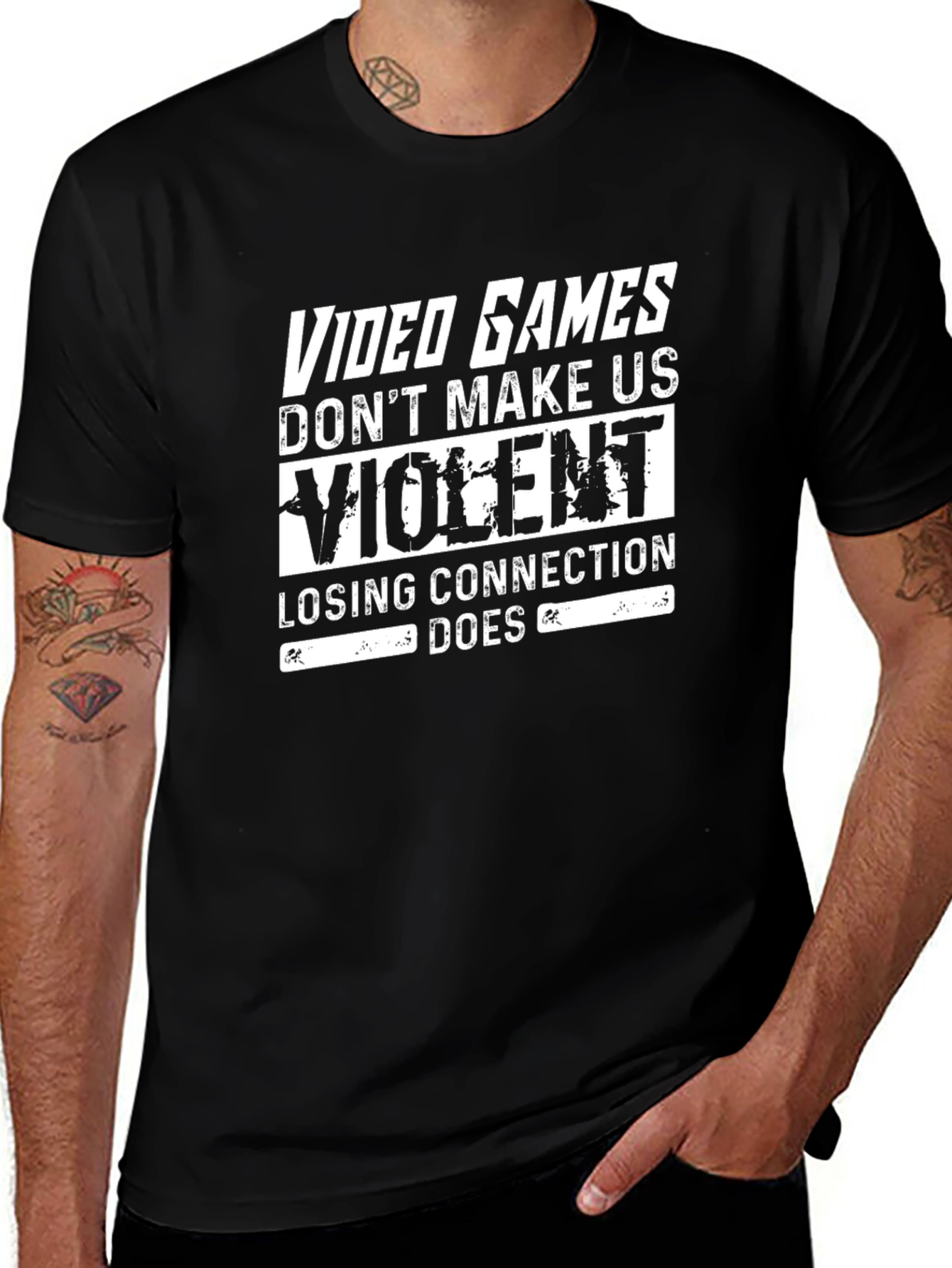 Video Games Dont Make Us Violent T-Shirt