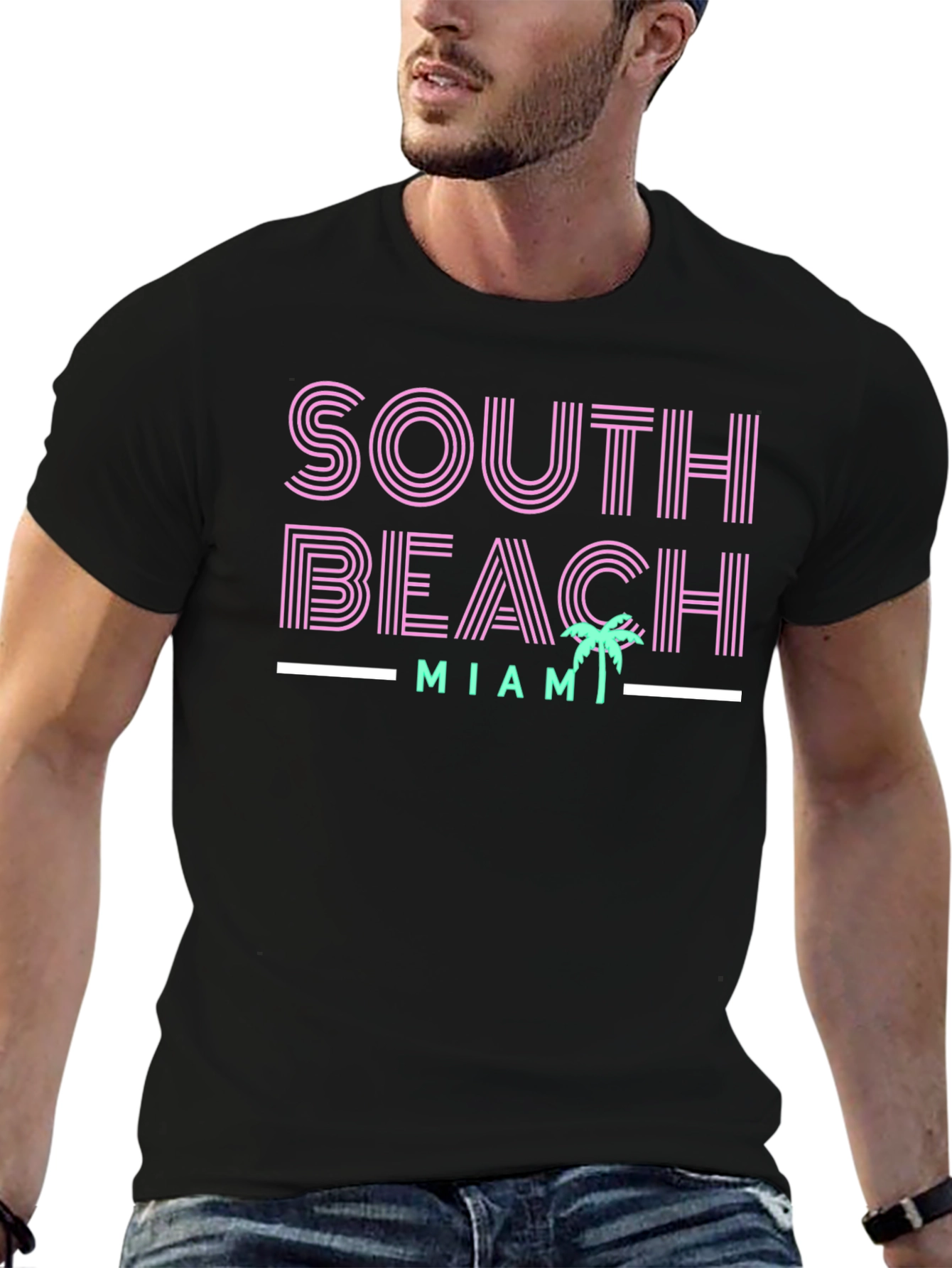 South Beach Miami Graphic Tee - Stylish Comfort