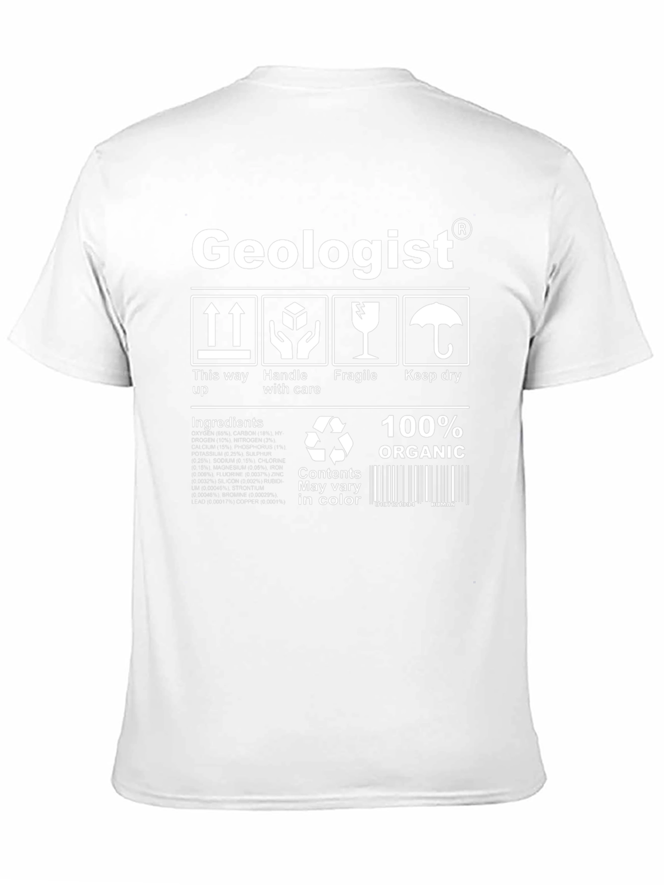 Geologist Organic Cotton T-Shirt - Funny Science Tee
