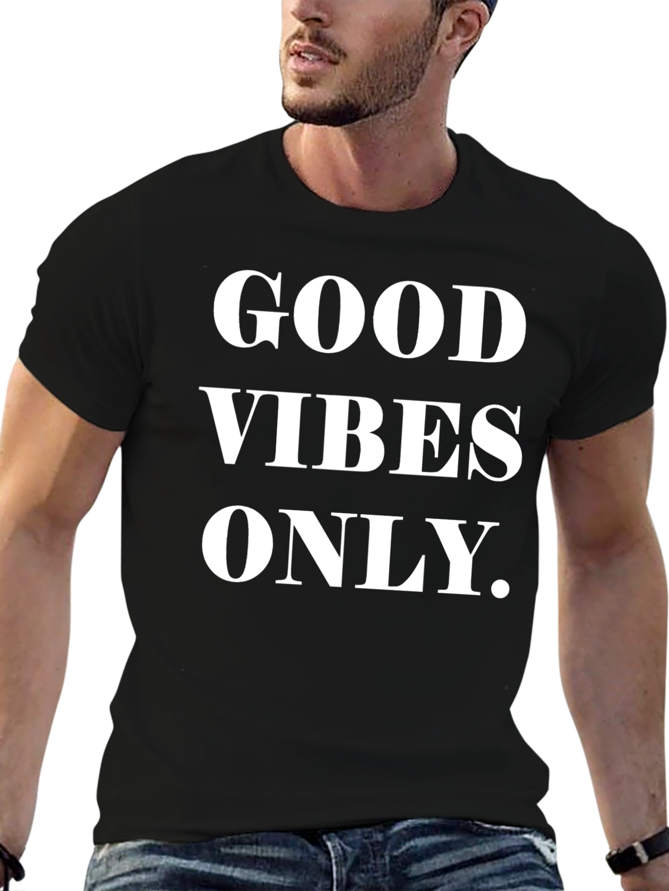 Good Vibes Only Black Graphic Tee