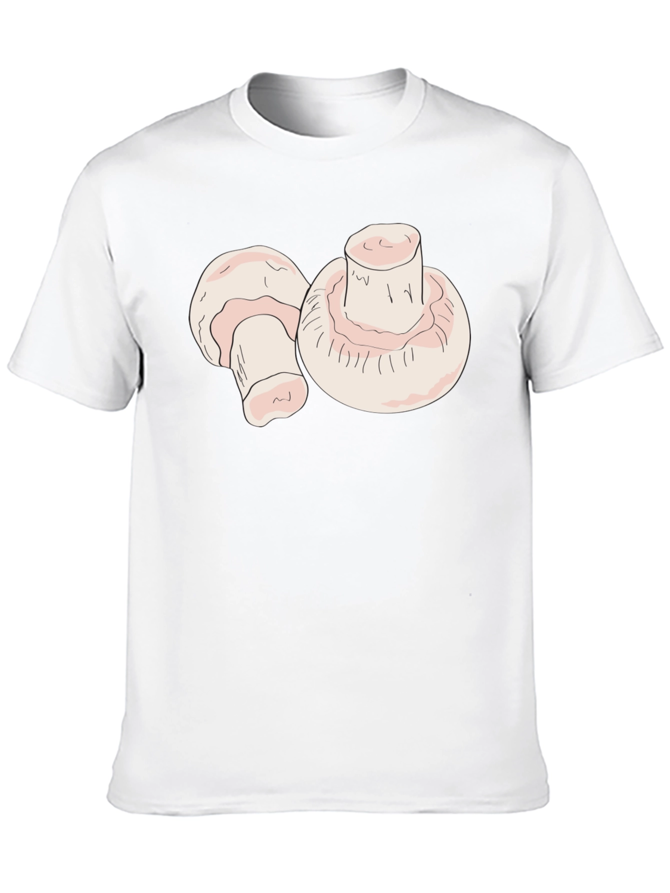 Mushroom Graphic Black T-Shirt