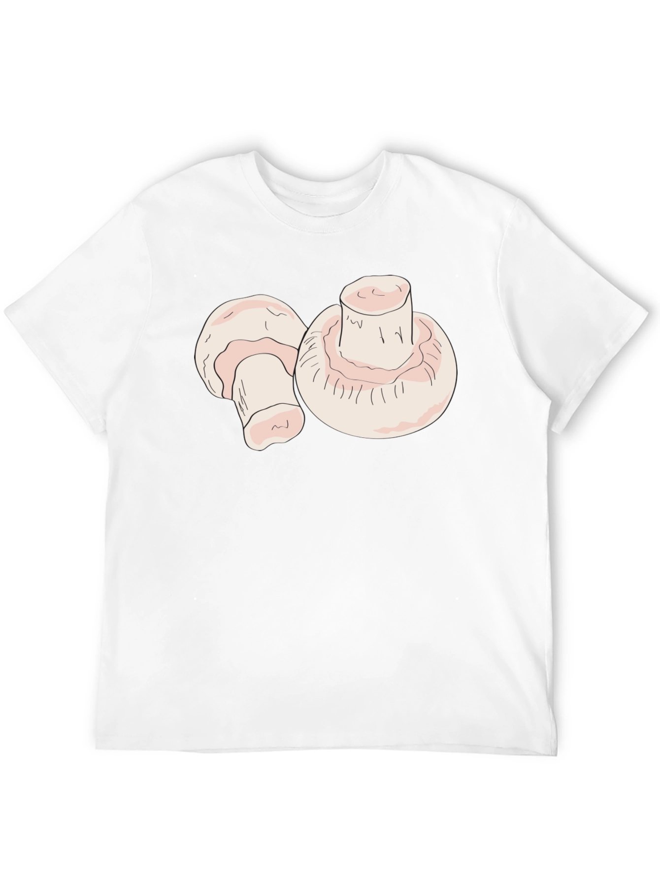 Mushroom Graphic Black T-Shirt