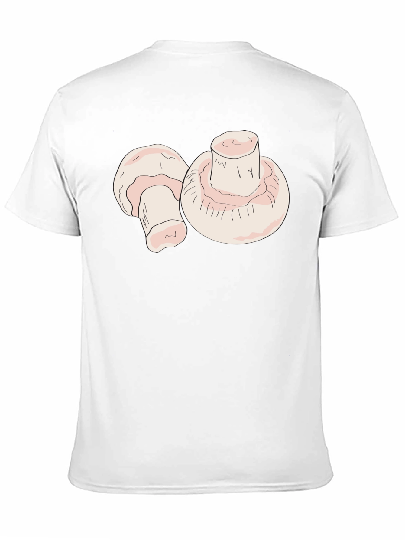 Mushroom Graphic Black T-Shirt
