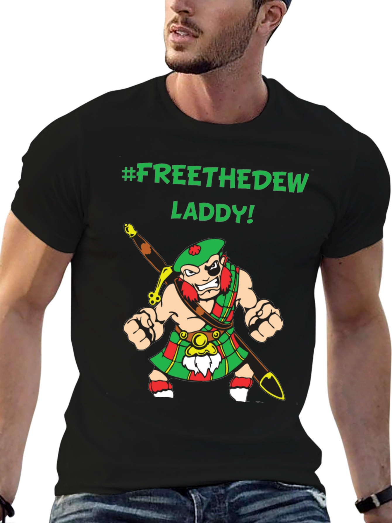 Free the Dew Laddy Graphic T-Shirt