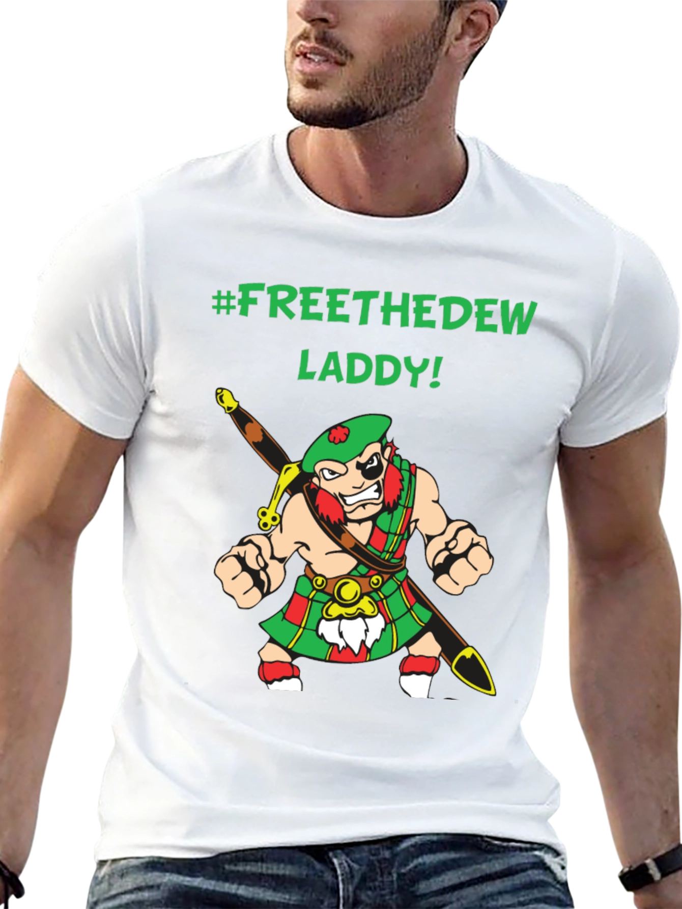 Free the Dew Laddy Graphic T-Shirt