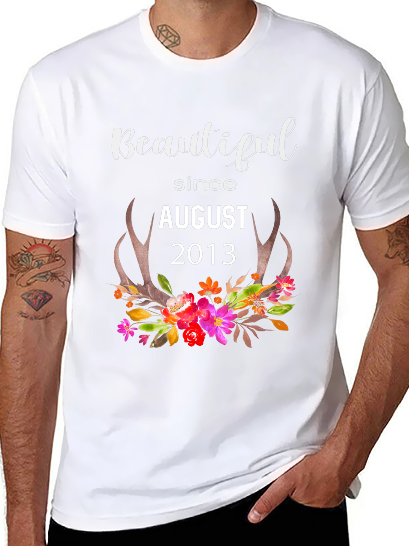 Beautiful Since August 2013 Graphic Tee