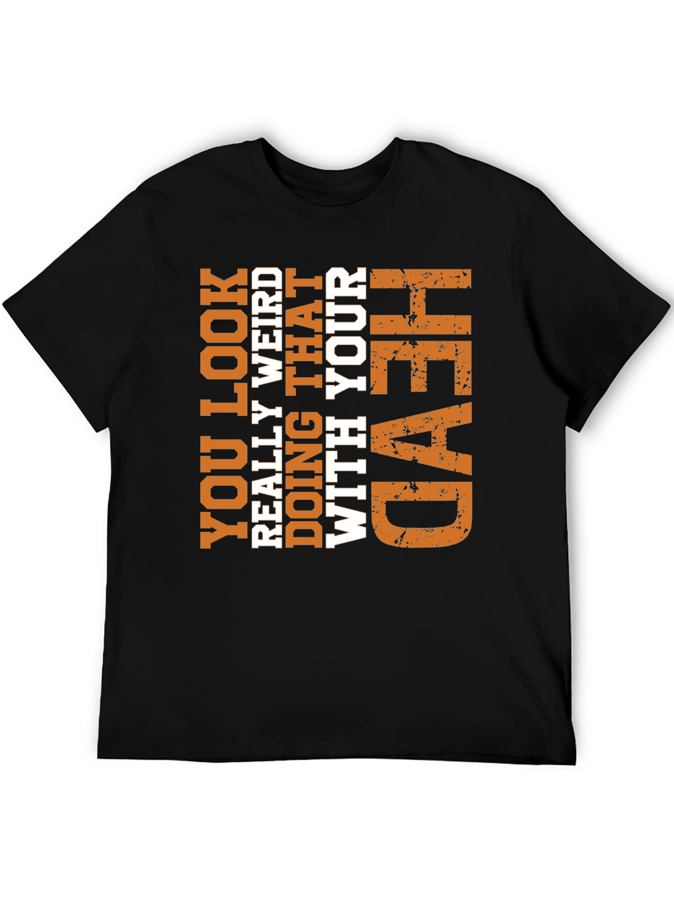 Funny Weird Head Graphic Tee - Novelty T-Shirt