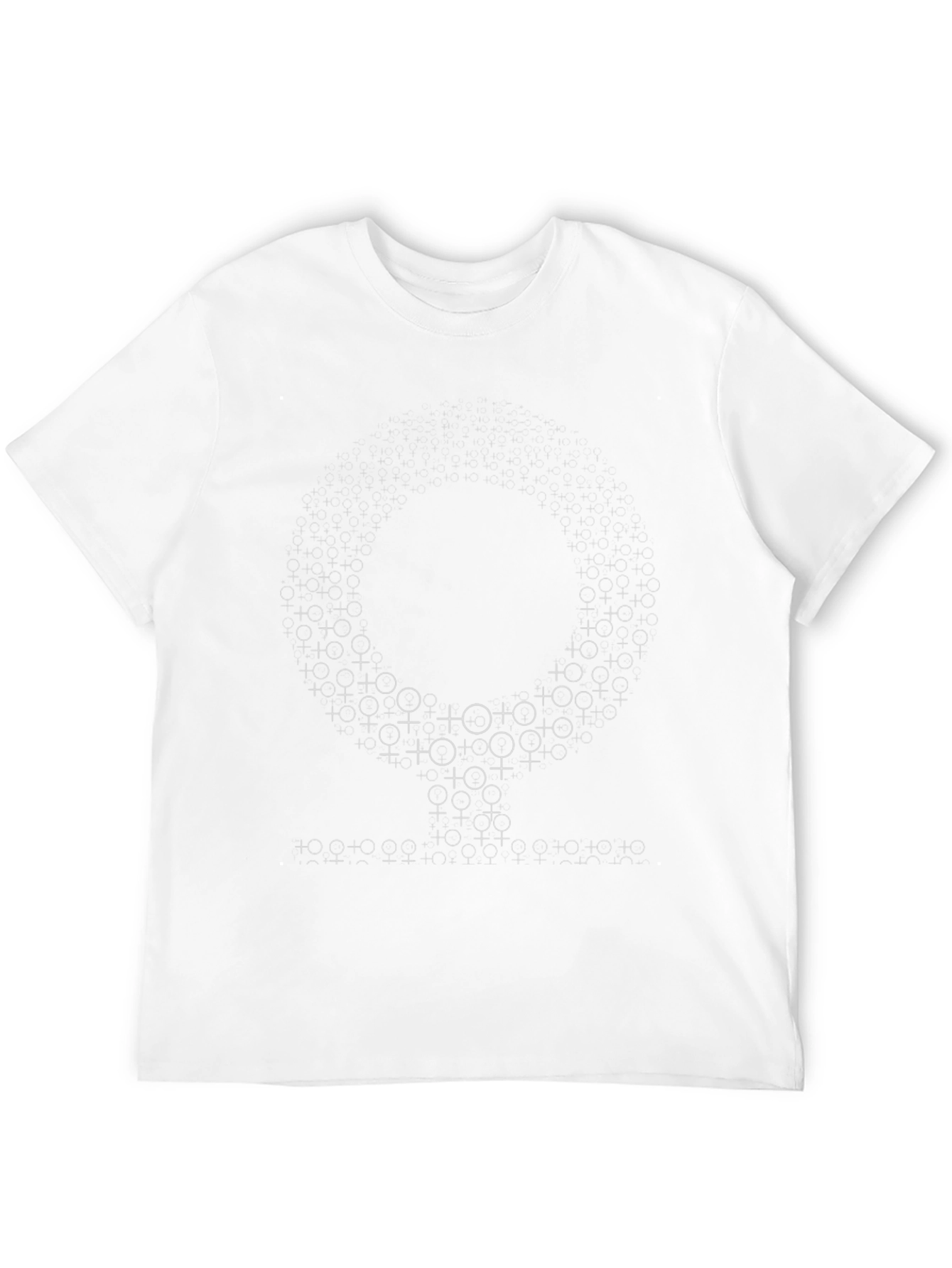 Black T-Shirt with Female Symbol Design