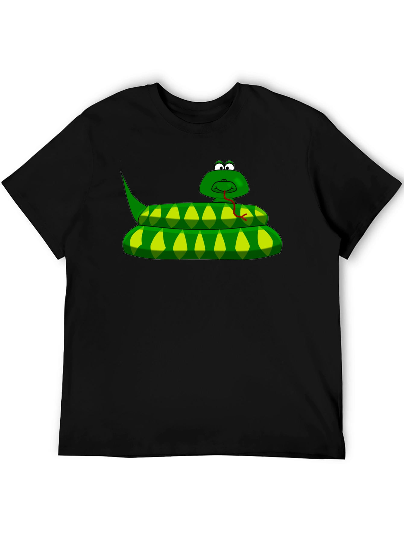 Cartoon Snake Graphic T-Shirt - Unique Style