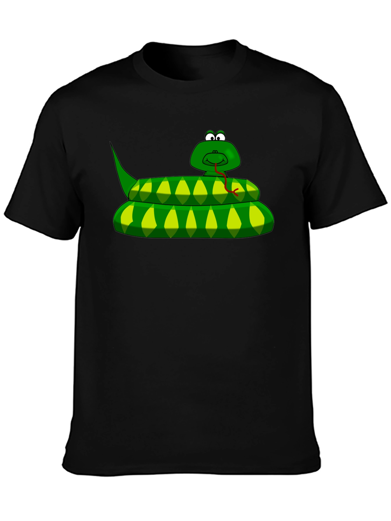 Cartoon Snake Graphic T-Shirt - Unique Style