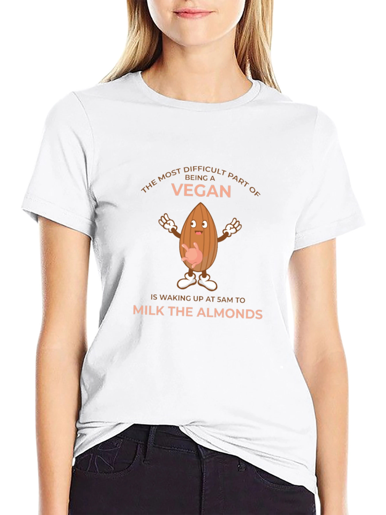 Funny Vegan T-Shirt - Milk the Almonds Tee