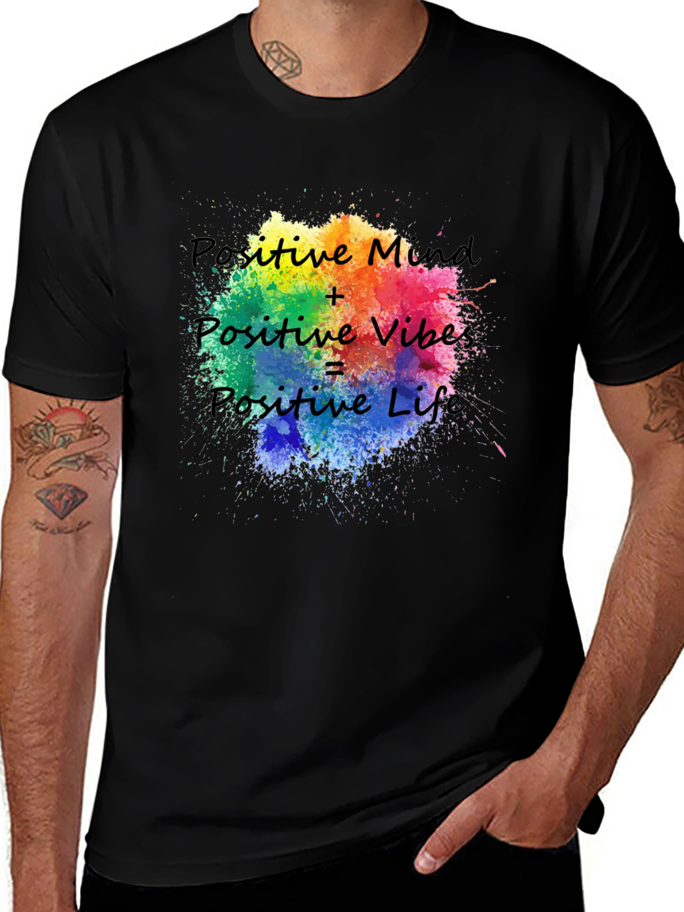 Positive Mind Positive Vibes Graphic Tee