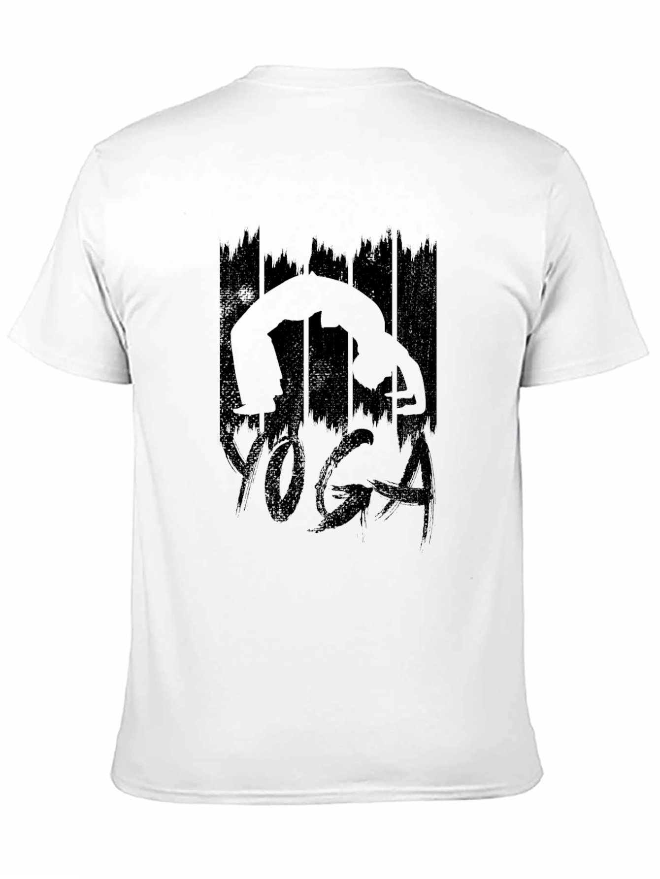 Yoga Silhouette Graphic Black T-Shirt
