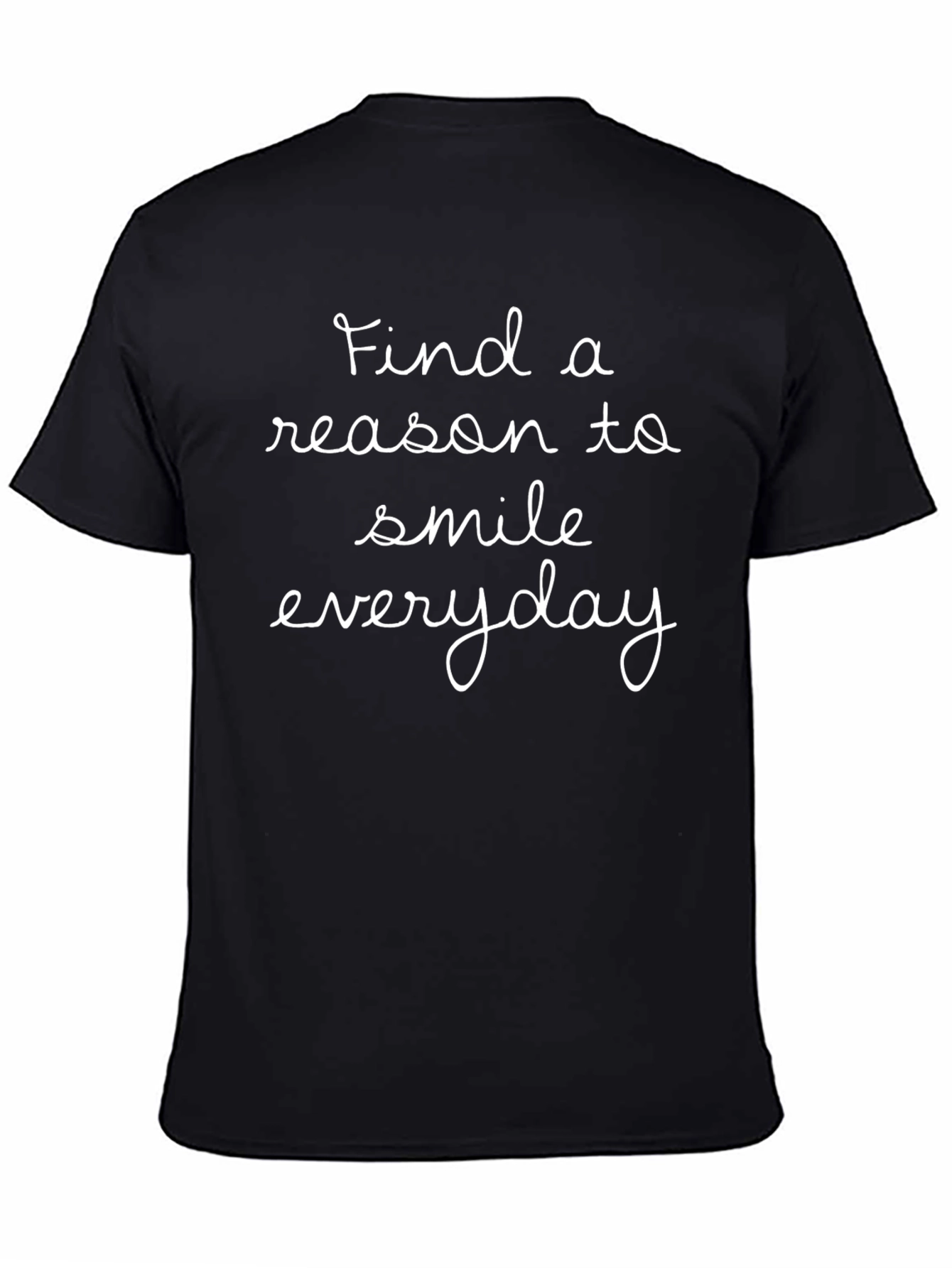 Inspirational Everyday Smile Black T-Shirt