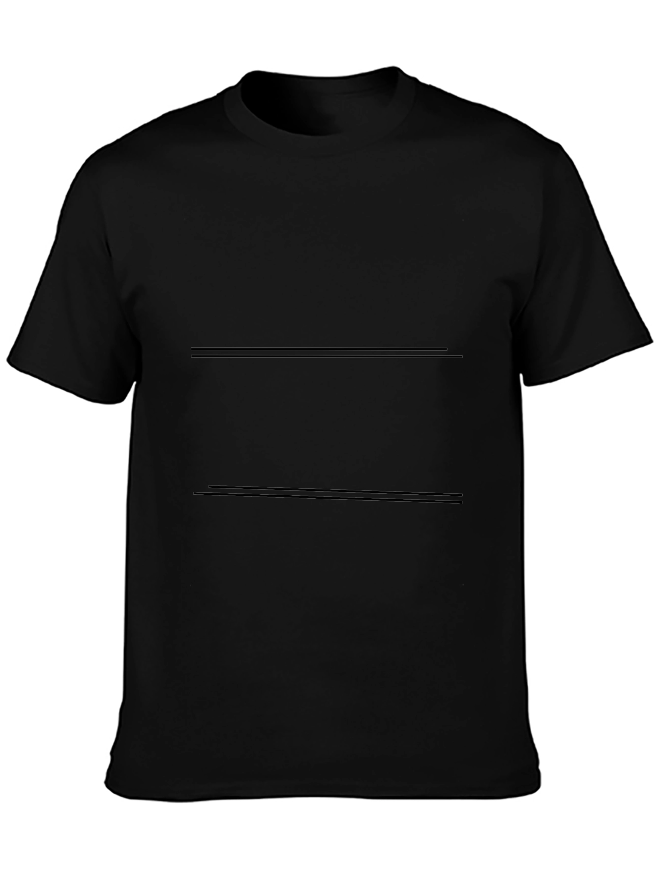 Plain Black Short Sleeve T-Shirt