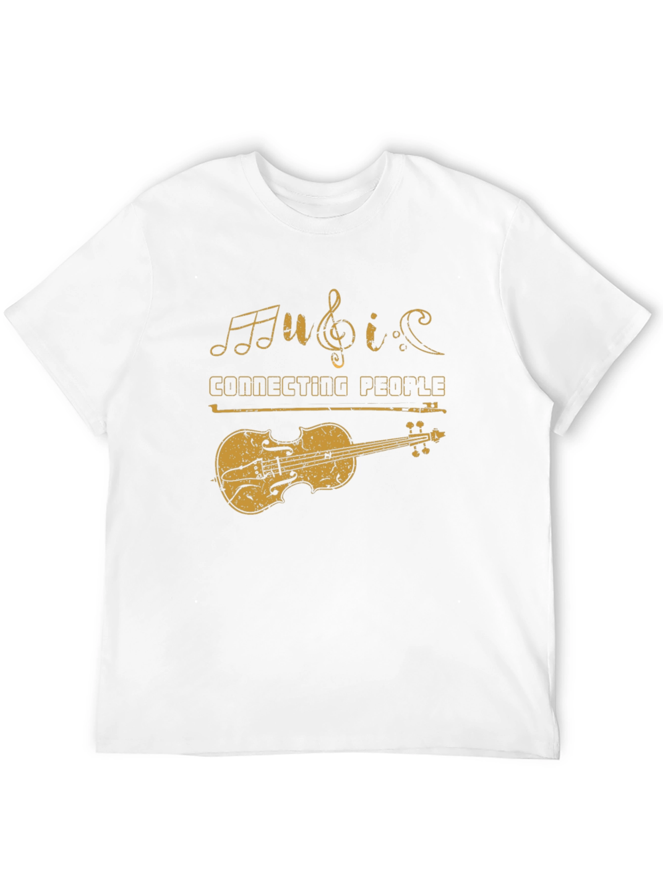 Music Connecting People Violin Graphic Tee