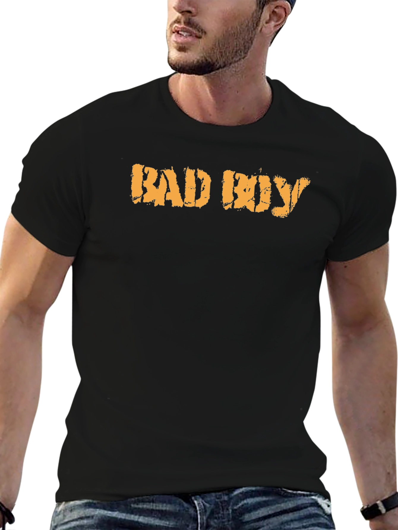 Mens Black Bad Boy Graphic Tee