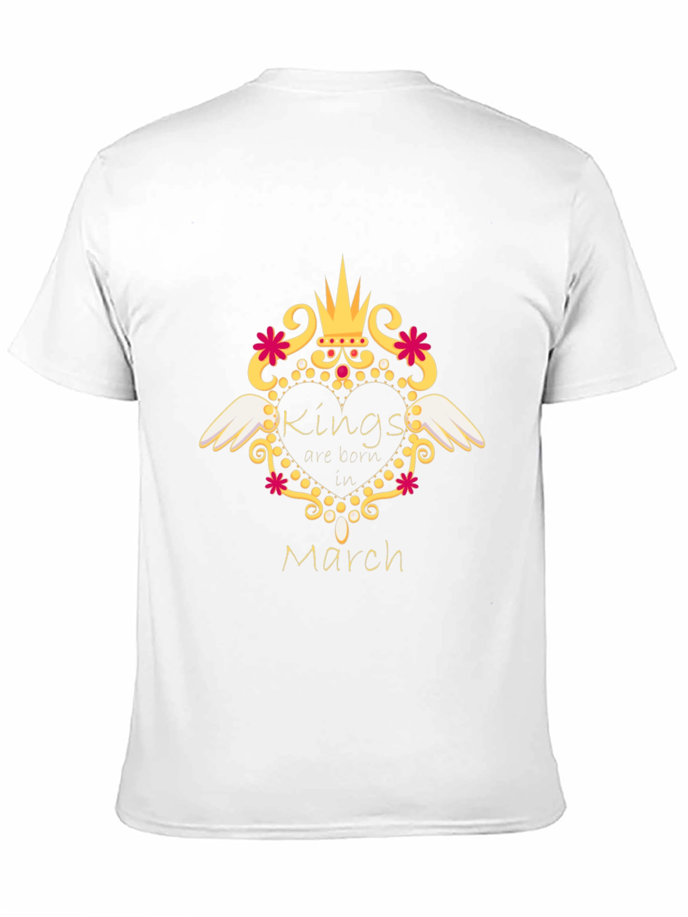 Kings Born in March Black T-Shirt