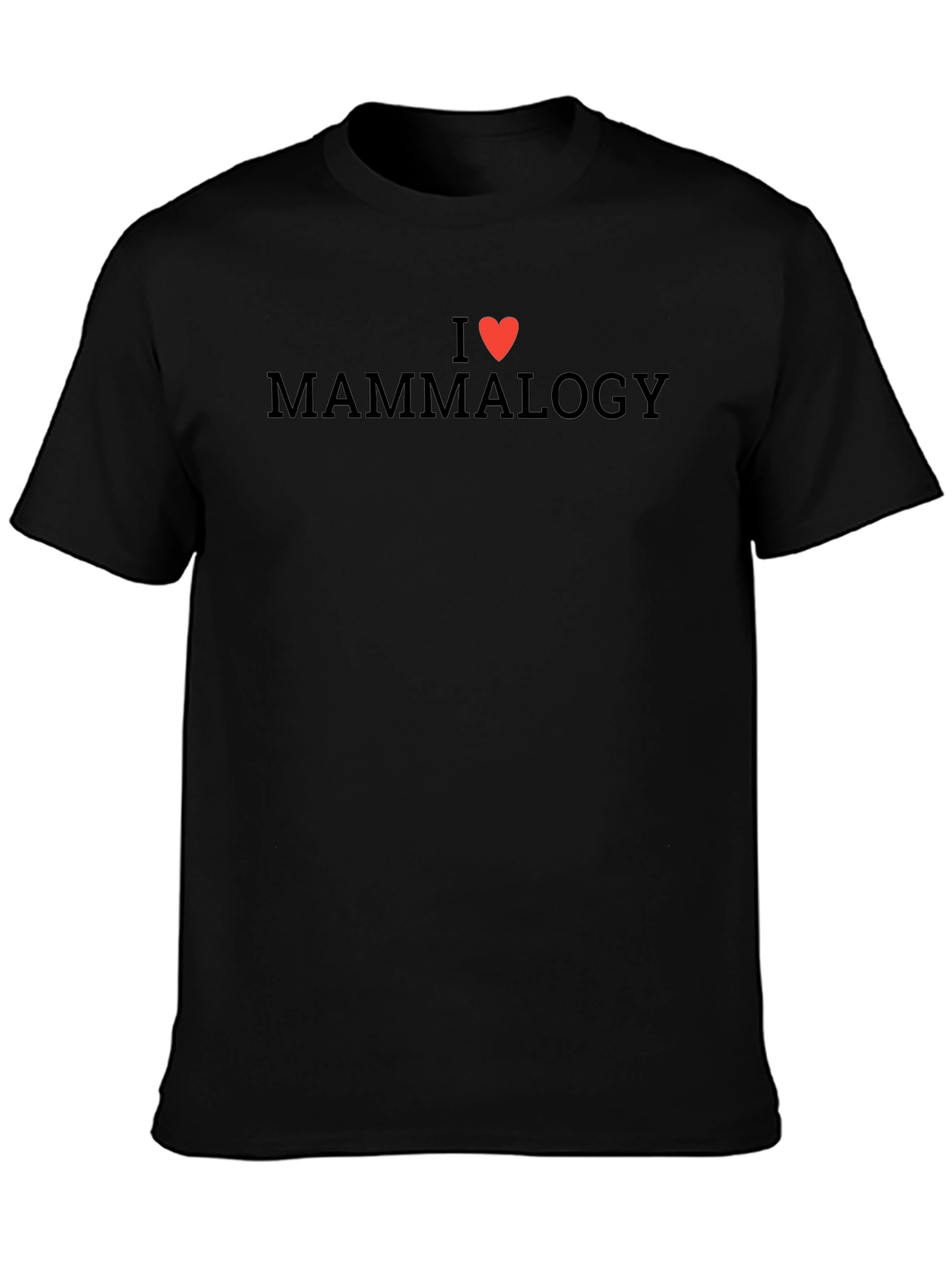 I Heart Mammalogy Black T-Shirt