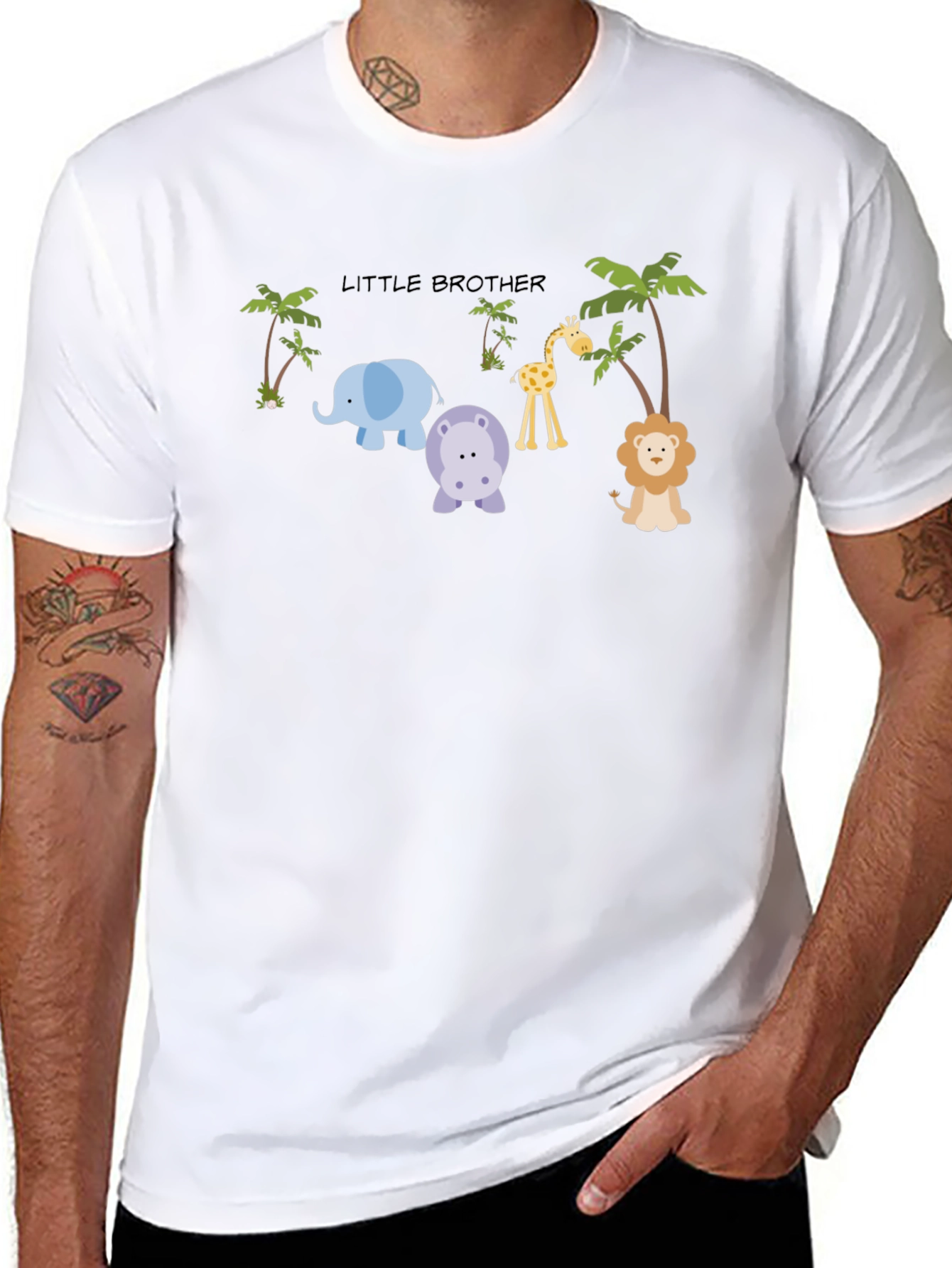 Little Brother Jungle Animals T-Shirt