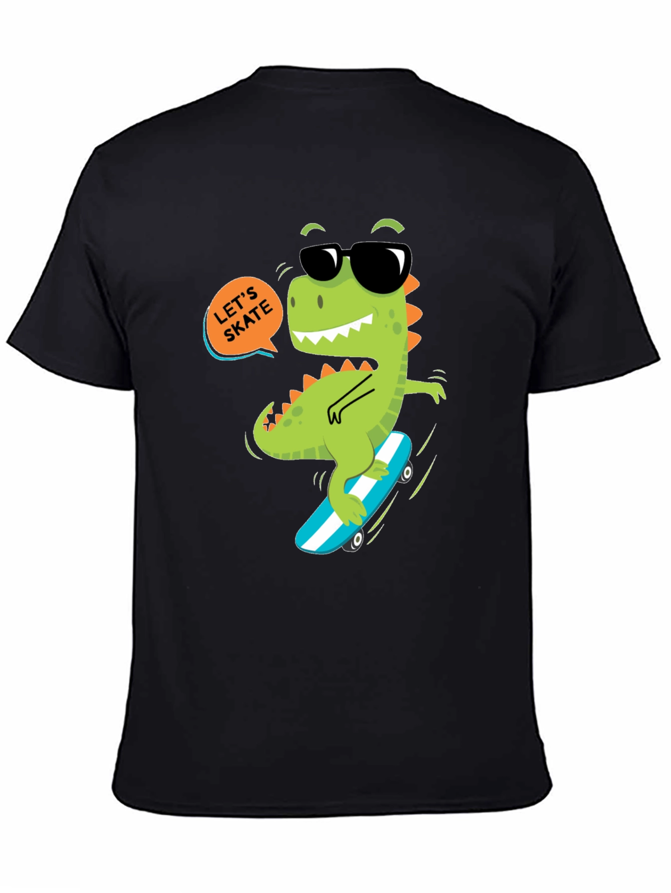Dino Skateboard T-Shirt - Lets Skate