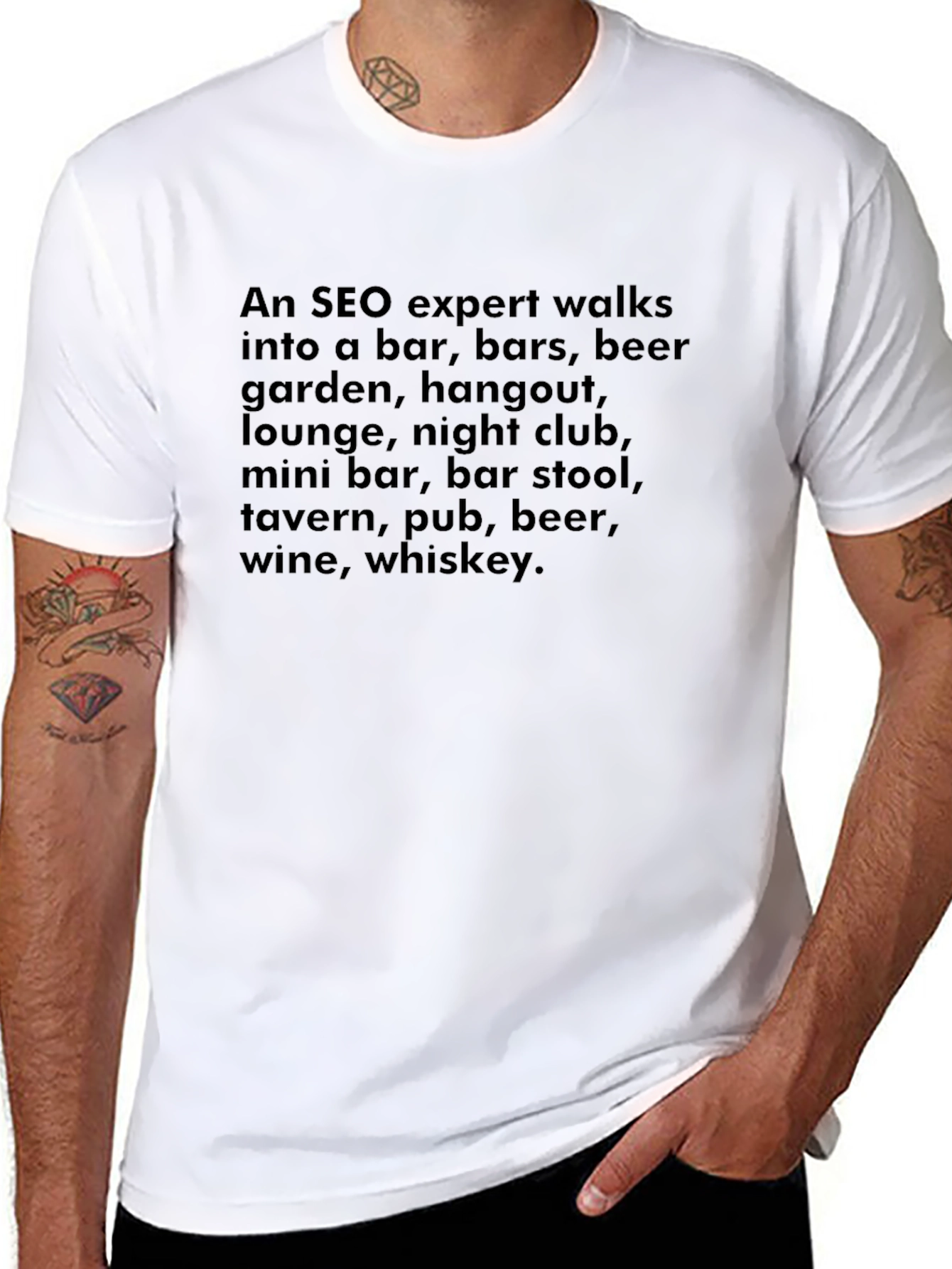 SEO Expert Bar Joke T-Shirt - Funny SEO Gift